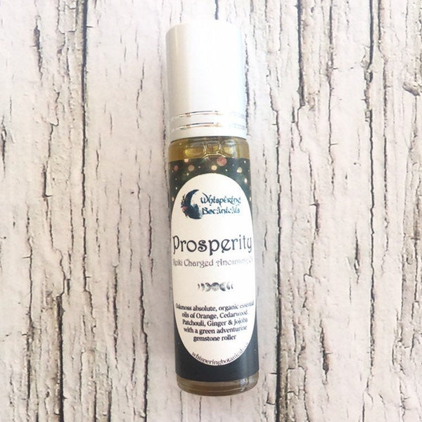 Prosperity ~ Essential oil Perfume/Ritual oil with gemstone roller