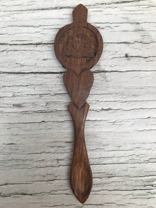 Hand Carved Wooden Apothecary Spoon