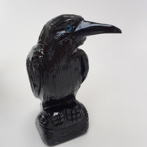 Black Onyx Raven Spirit Animal 3"